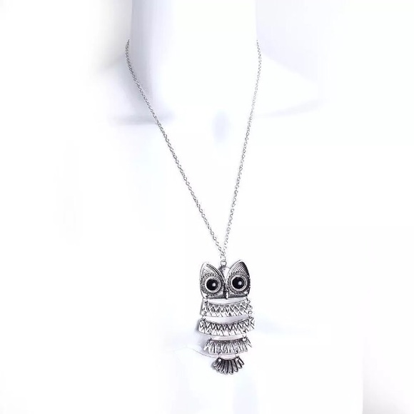 Silver Owl Necklace Gift - Picture 3 of 5